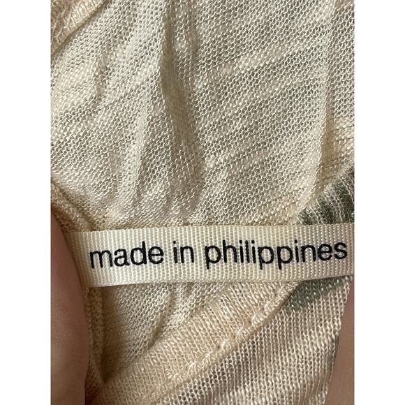 Kirra Tank Top Womens XS Cream Lace Back Button Front Sheer Boho Festival Summer - Picture 6 of 10